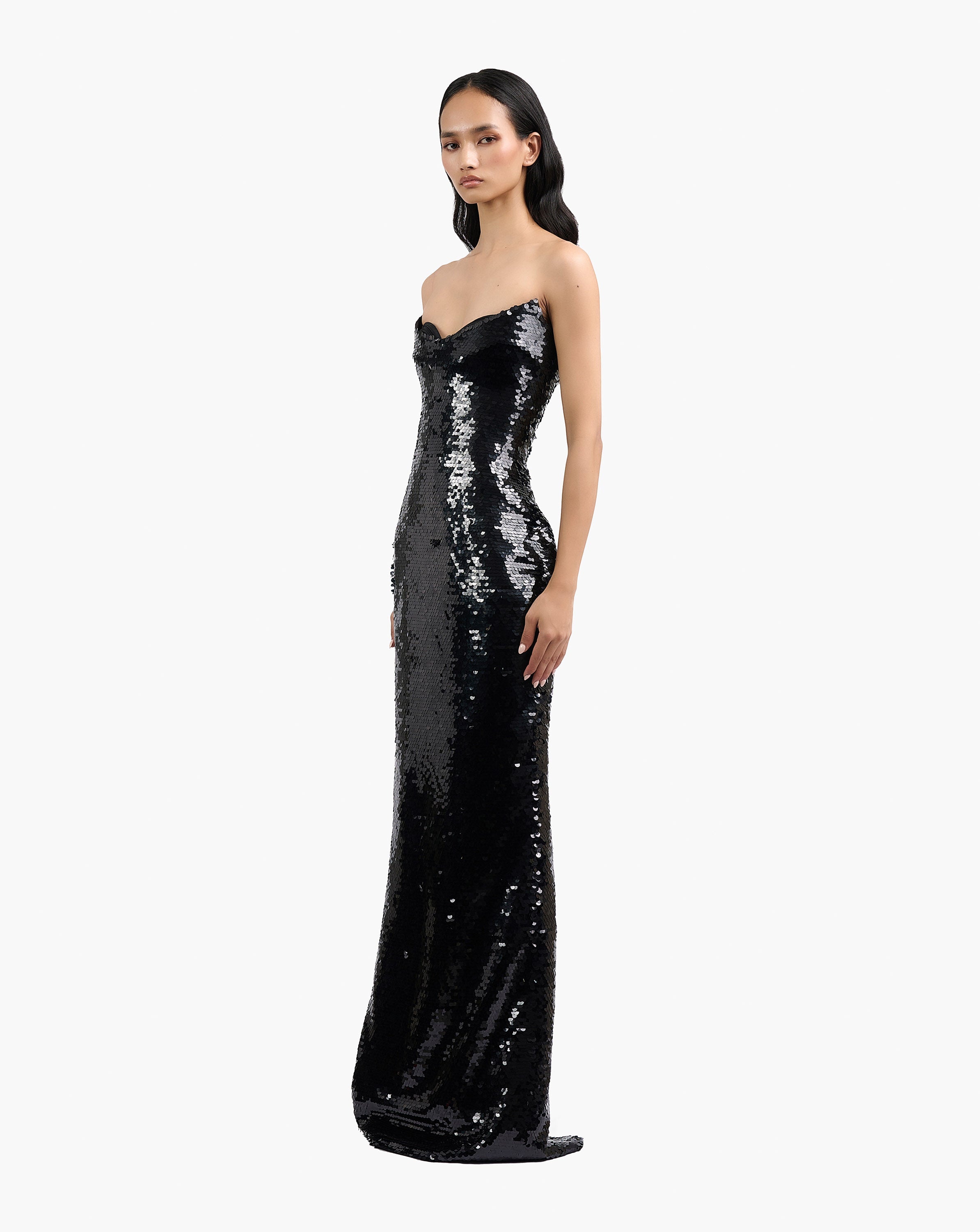 The Sequin Column Gown