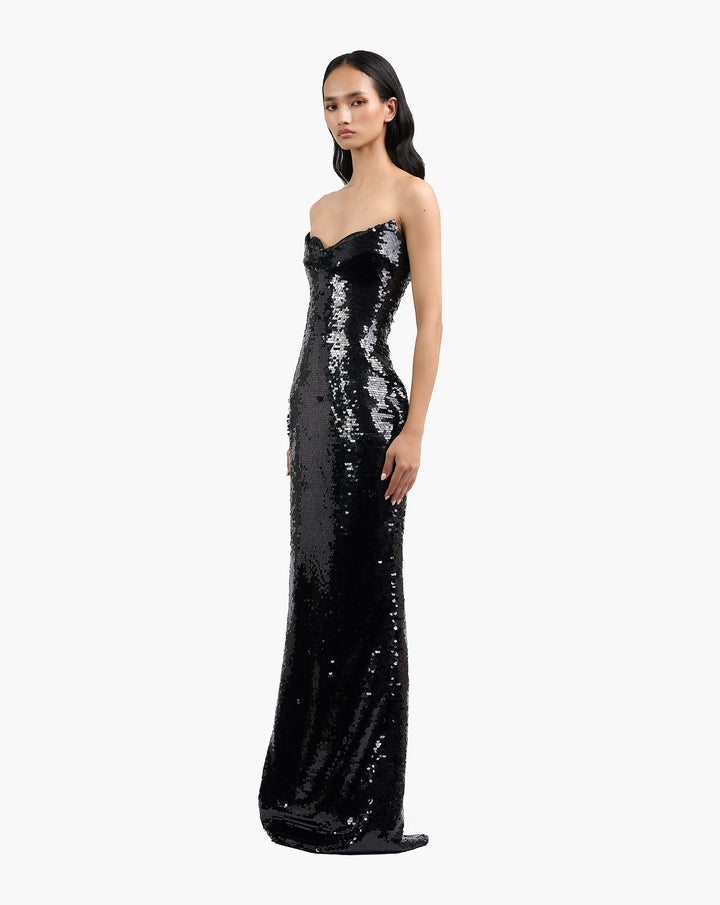 The Sequin Column Gown