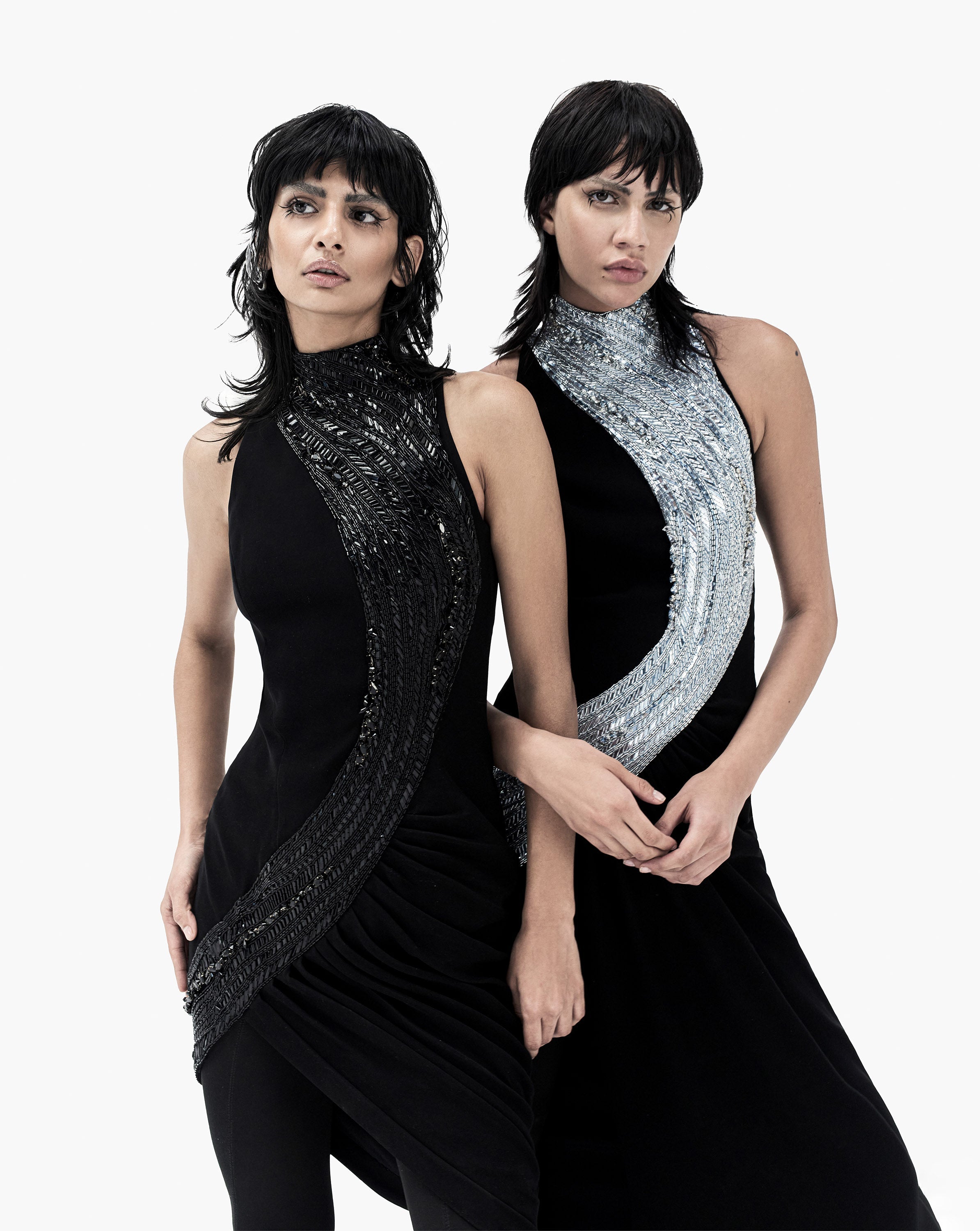 The Wave Embroidered Gown