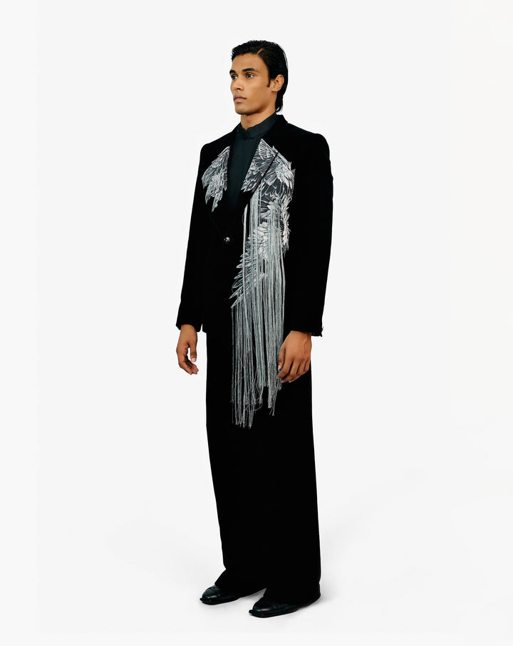 Applique Fringe Tuxedo