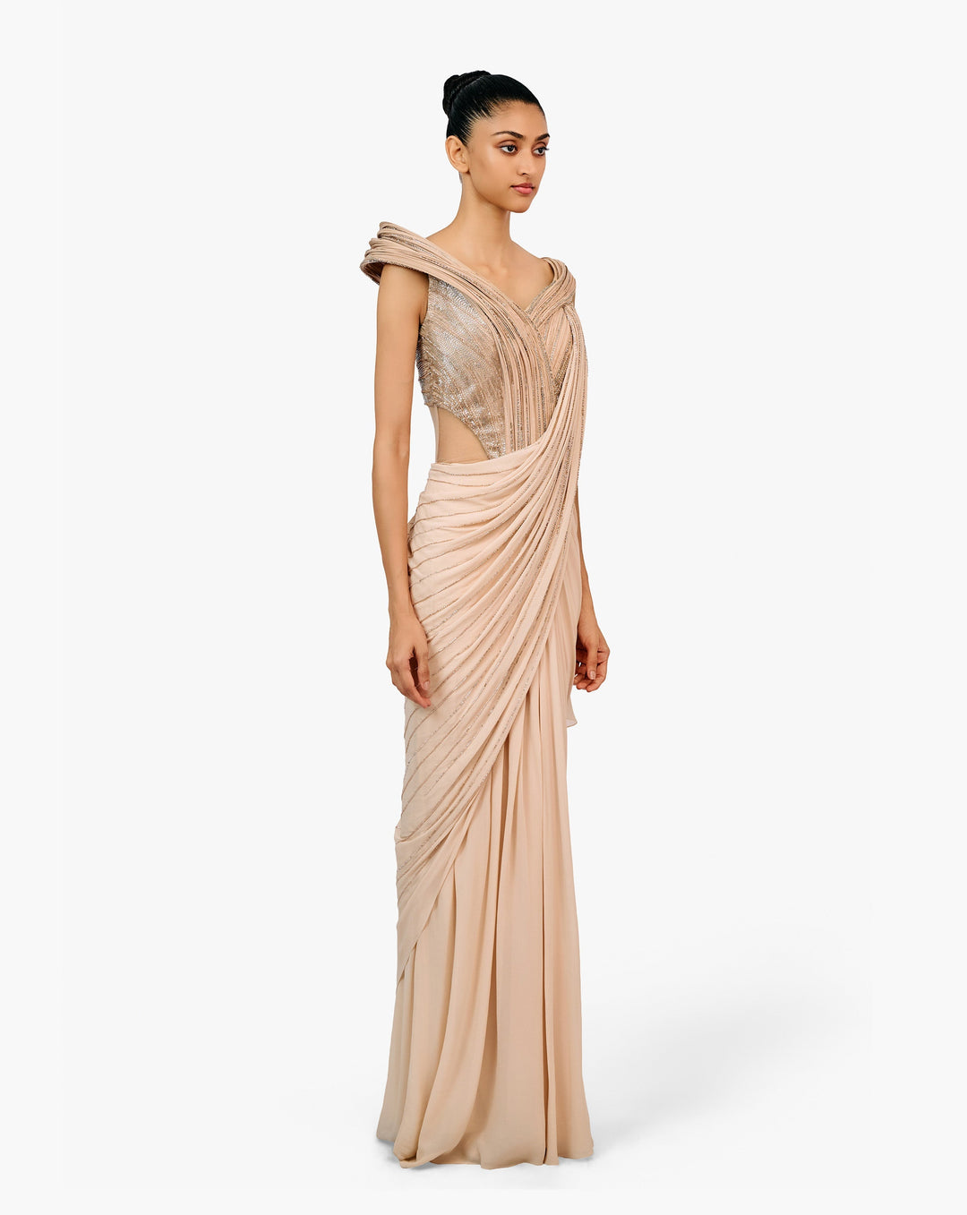 The Cosmic Sculpt Saree