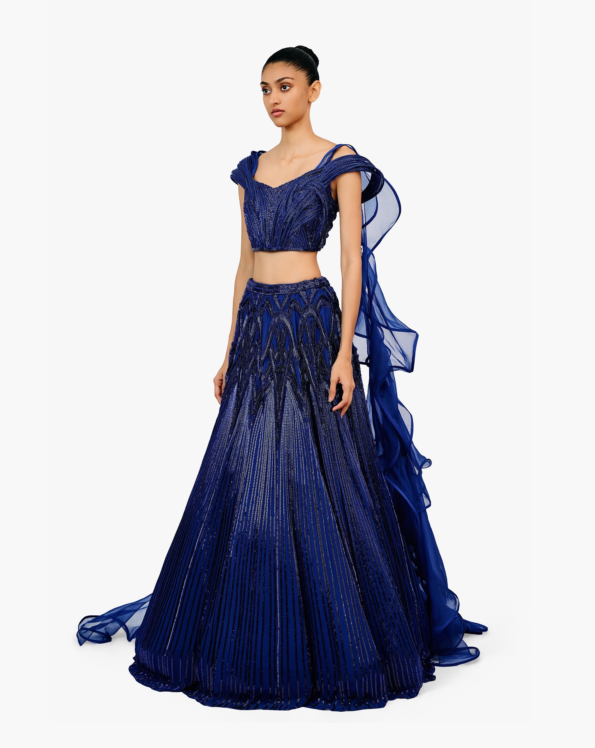 The Ether Sculpted Lehenga
