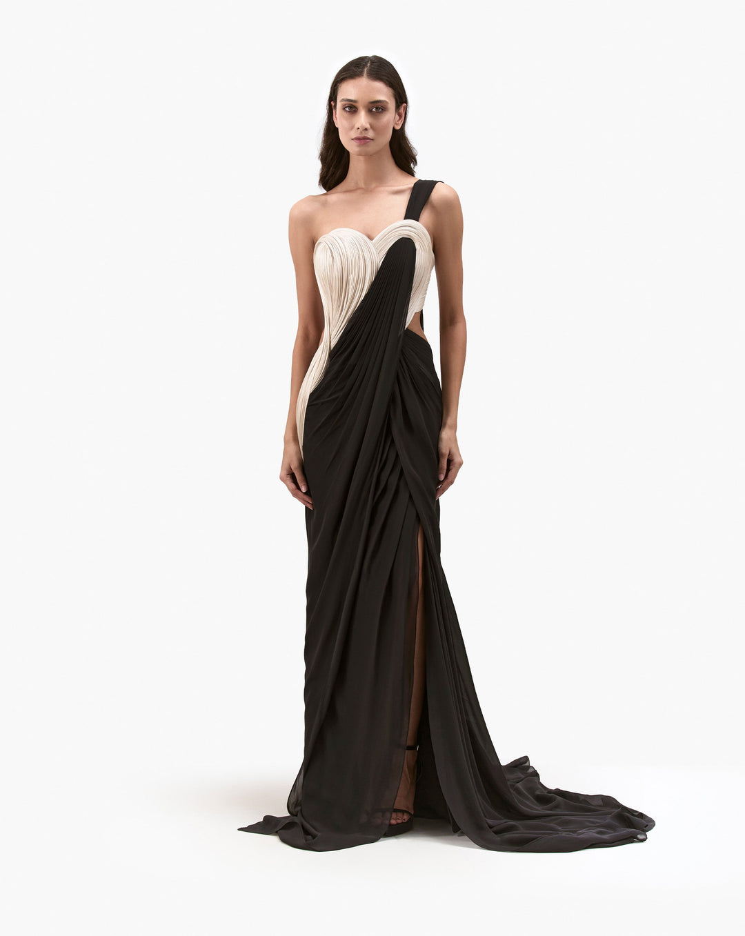 The  Corset Drape Saree Gown