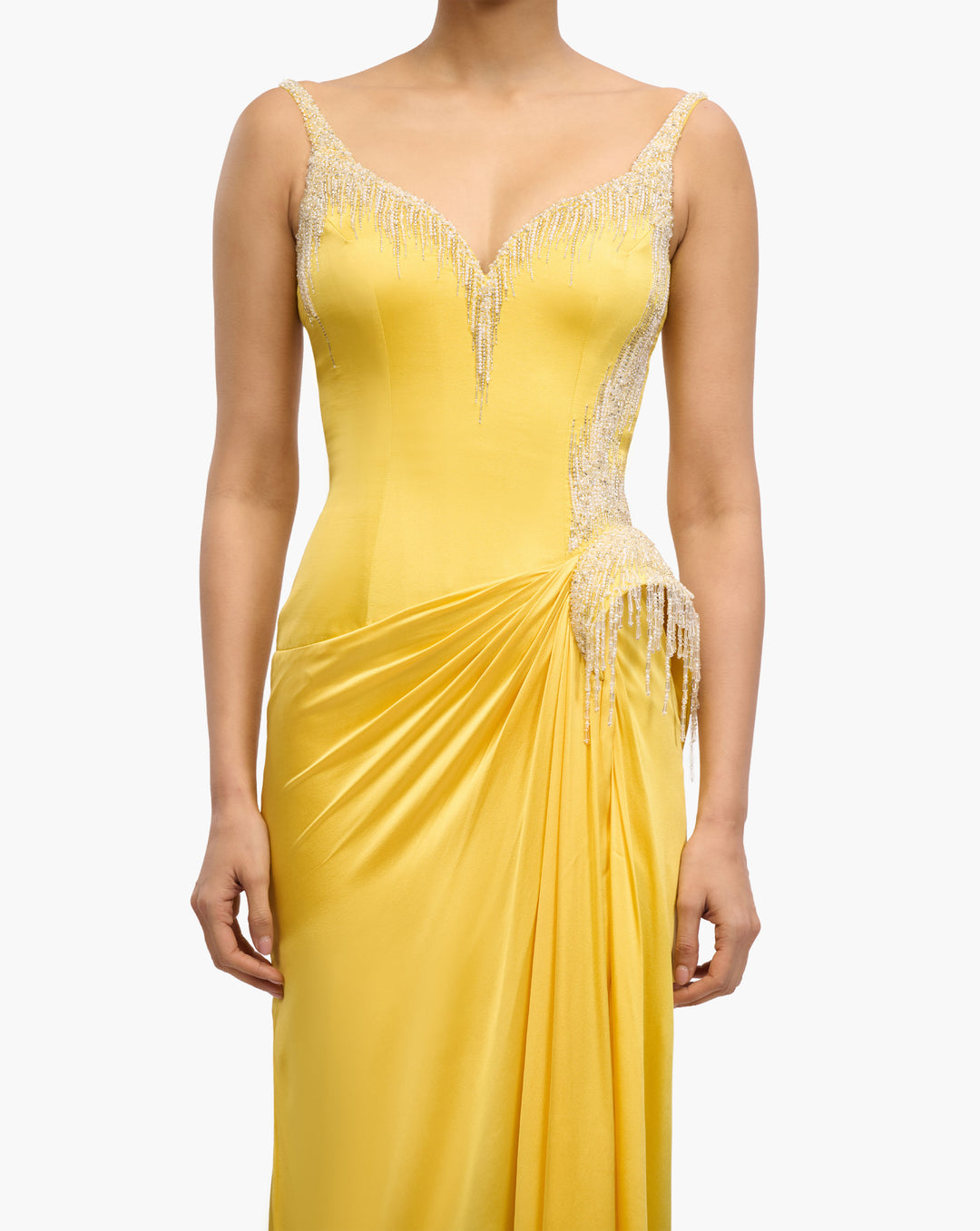 Solar Cast Peplum Gown