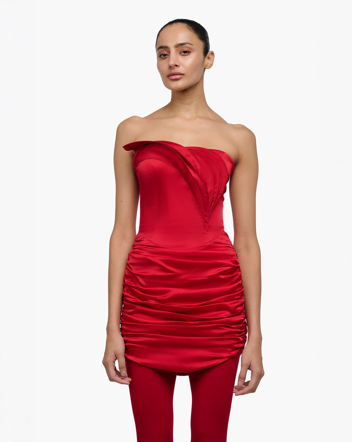 Flame Ruffle Dress