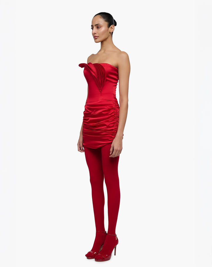 Flame Ruffle Dress