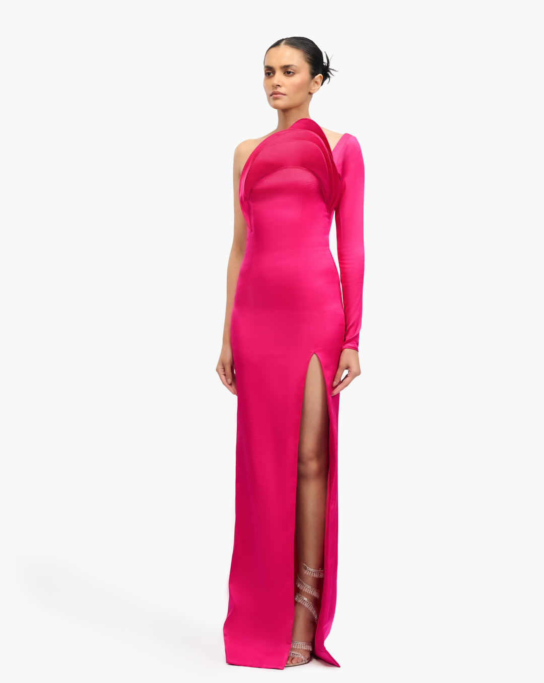 Nova Ruffle Column Gown