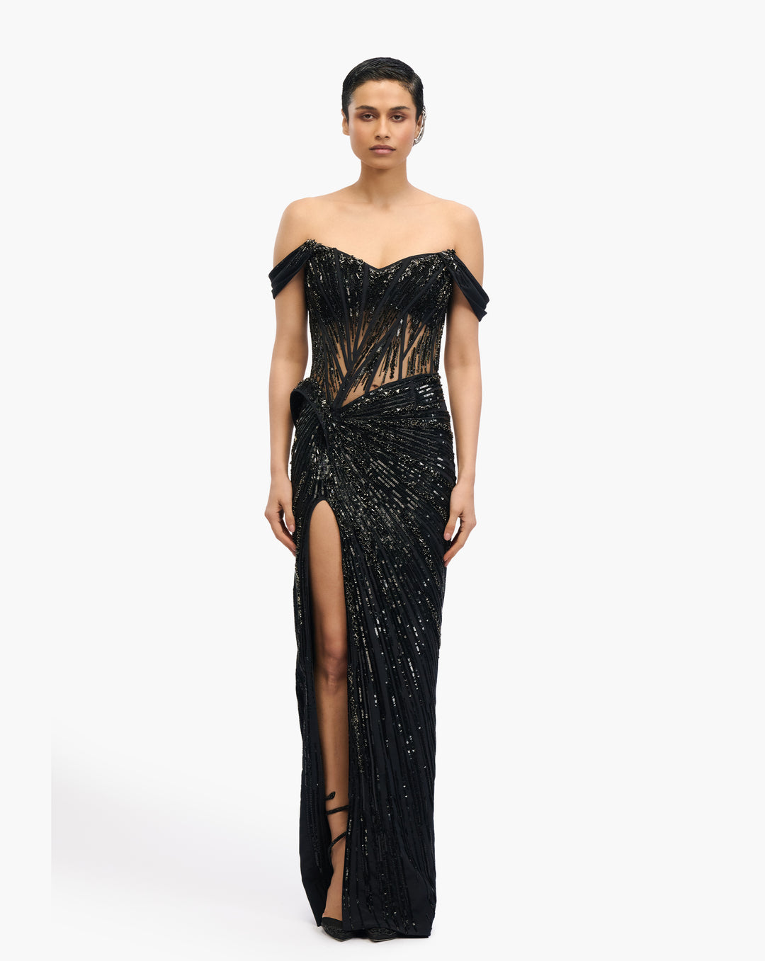 Obsidian Crest Gown