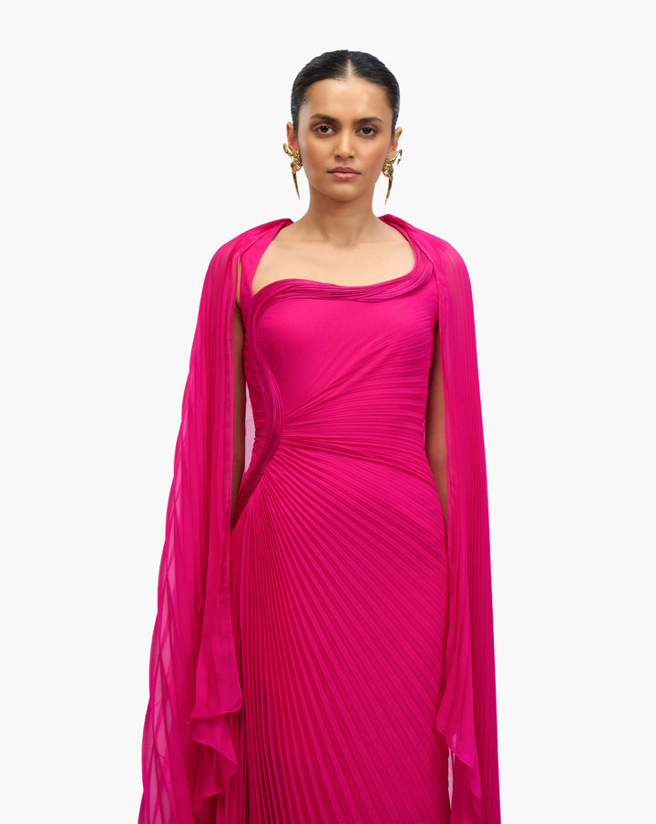Freya Sculpt Pleat Kaftan