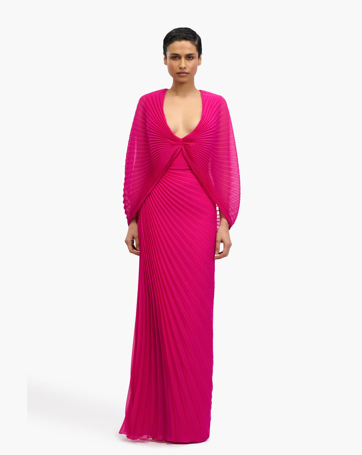 Vela Pleated Drape Skirt