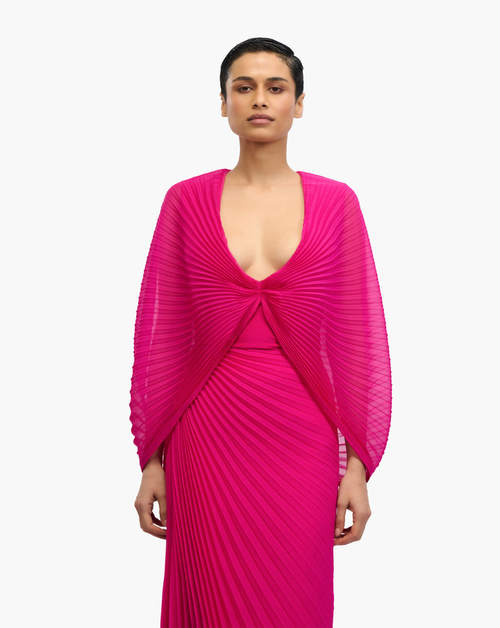 Vela Pleated Drape Skirt