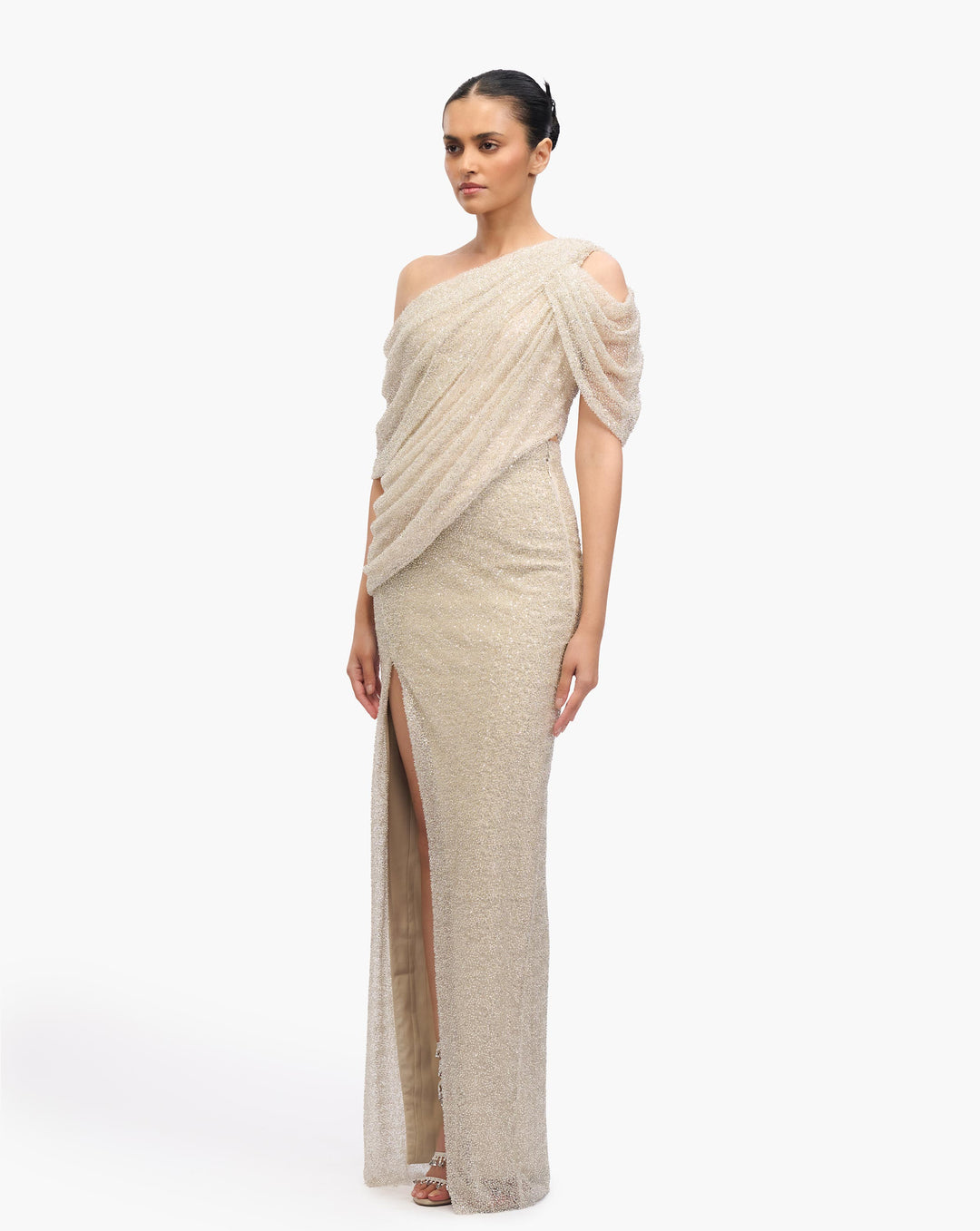 Crest Glisten Drape Top