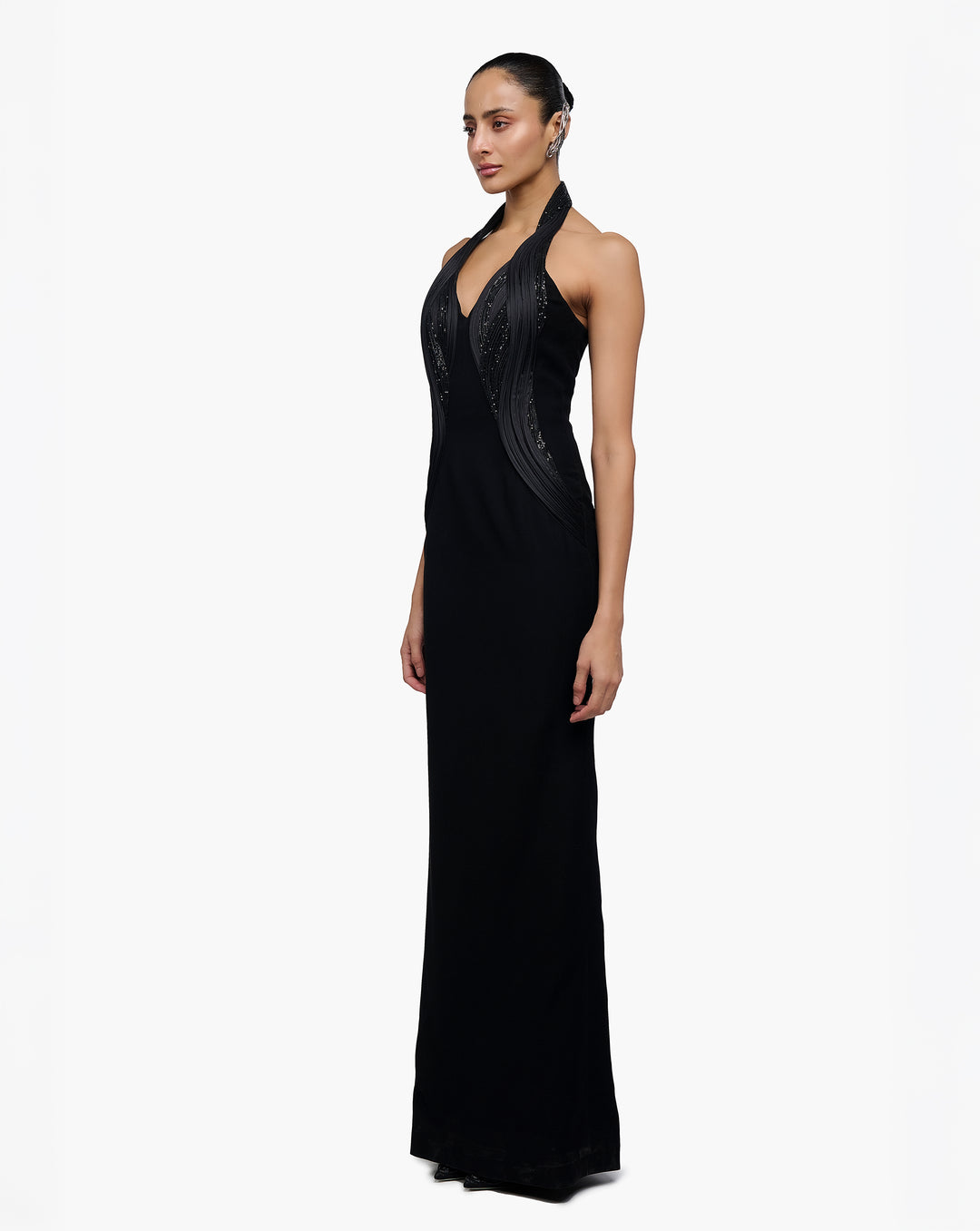 Mirrored Illusion Column Gown