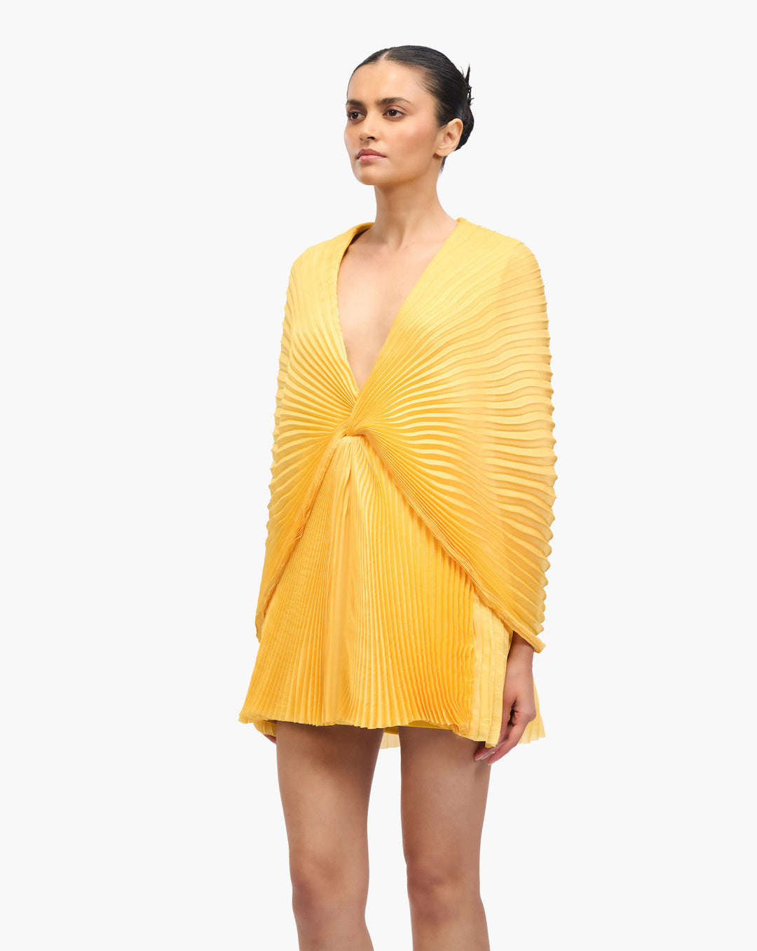 Solaire Pleat Mini Dress