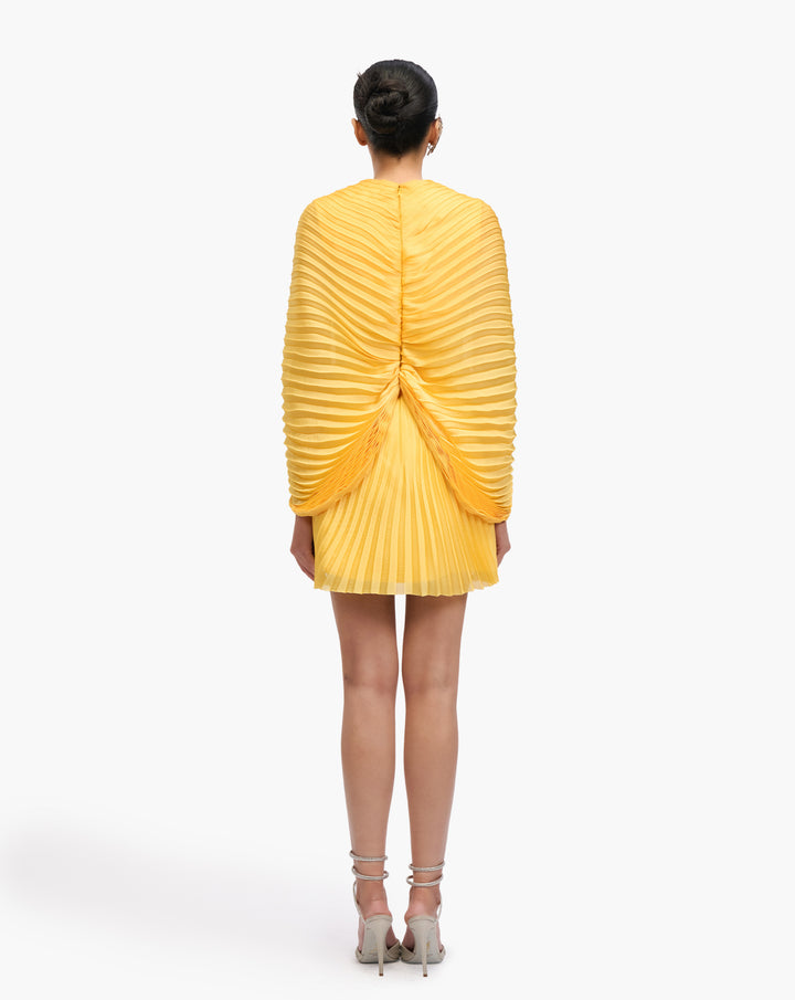 Solaire Pleat Mini Dress