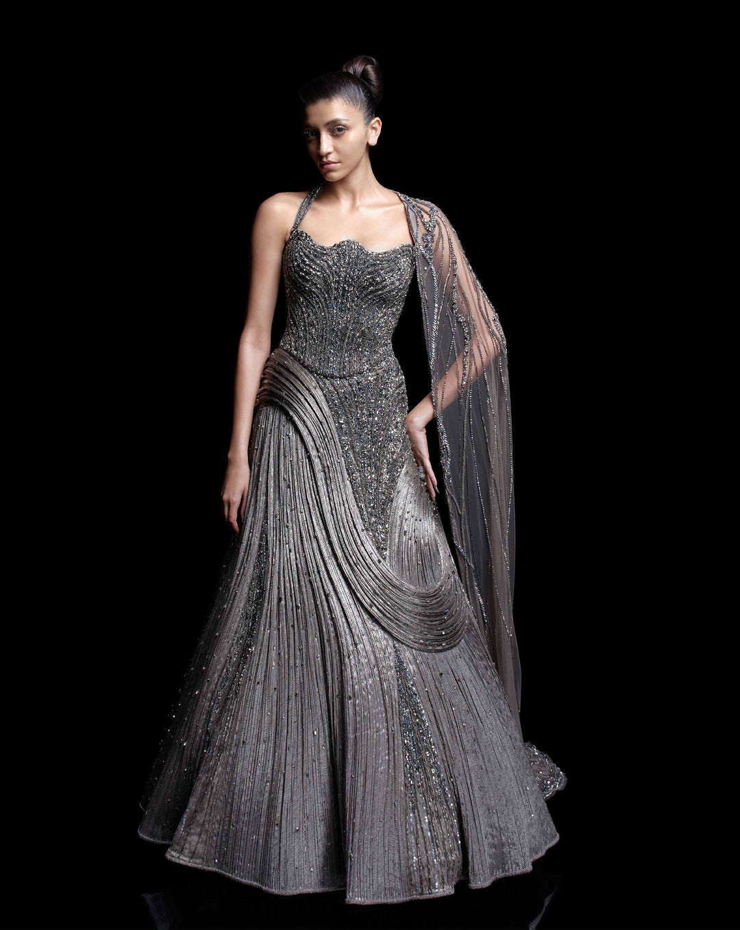 Orbital Wave Lehenga