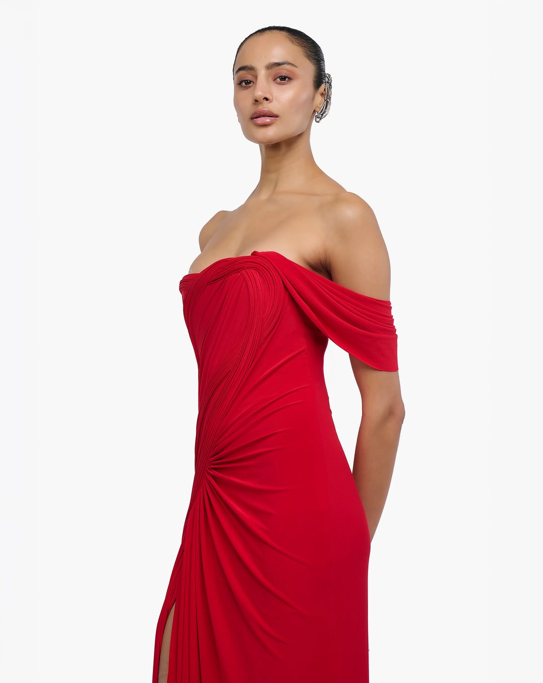 Sculpted Flame Gown