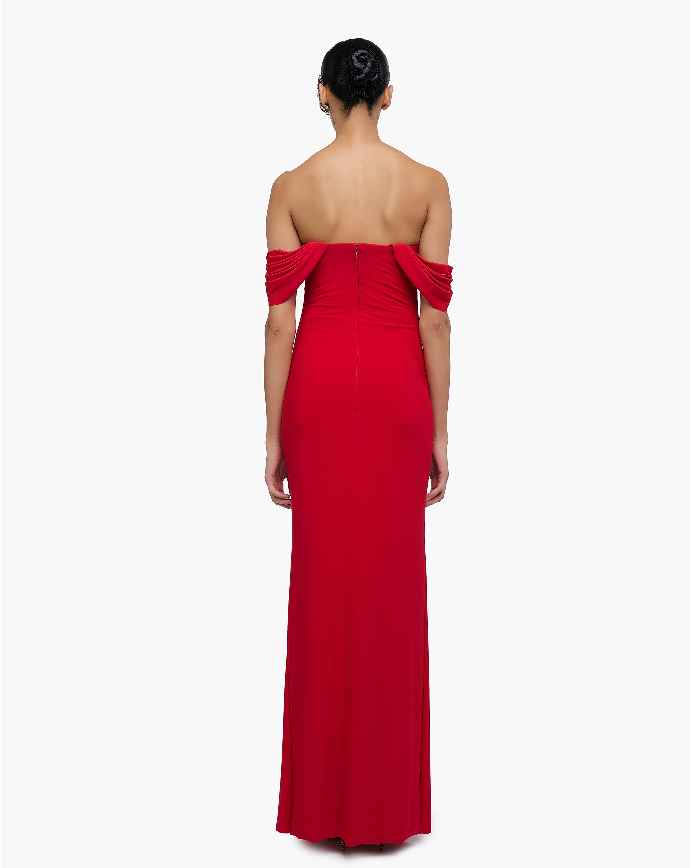 Sculpted Flame Gown