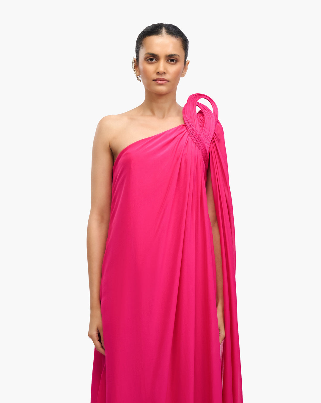 The Solaris Yellow One-Shoulder Gown