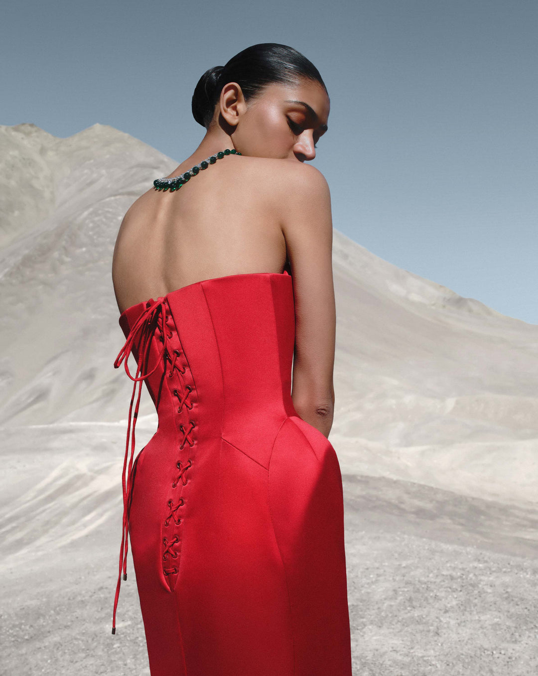 Crimson Veil Gown - Image 5