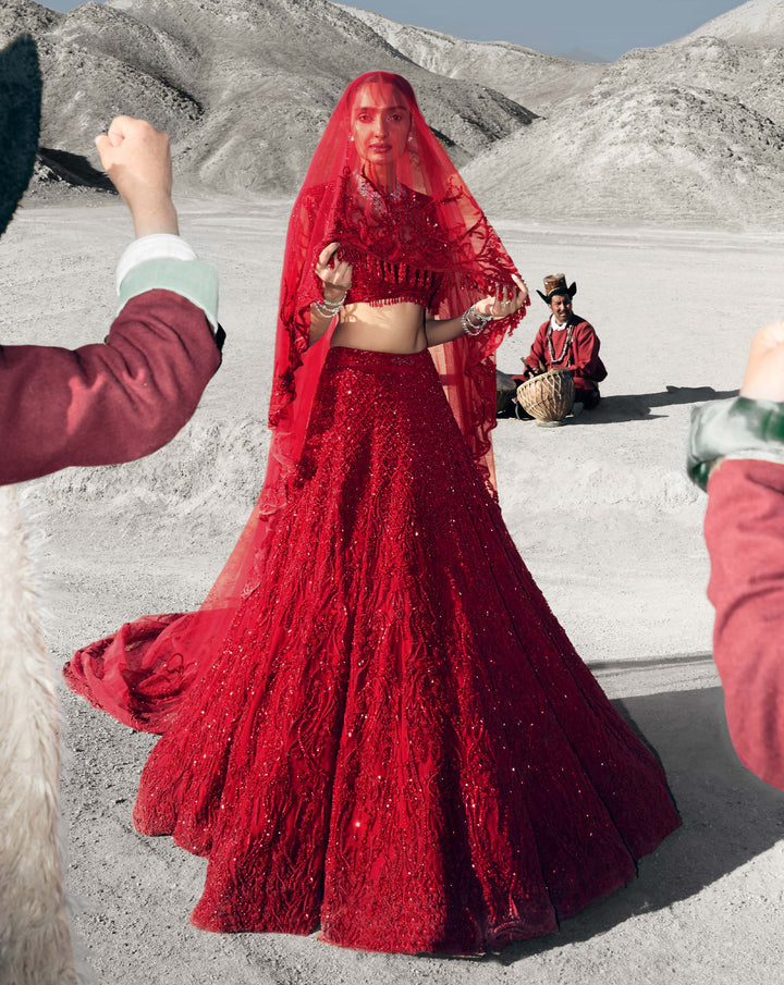 The Scarlet Vow Lehenga