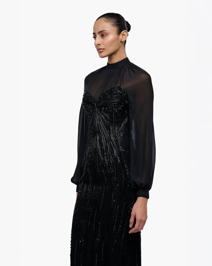 Cosmic Blouson Gown