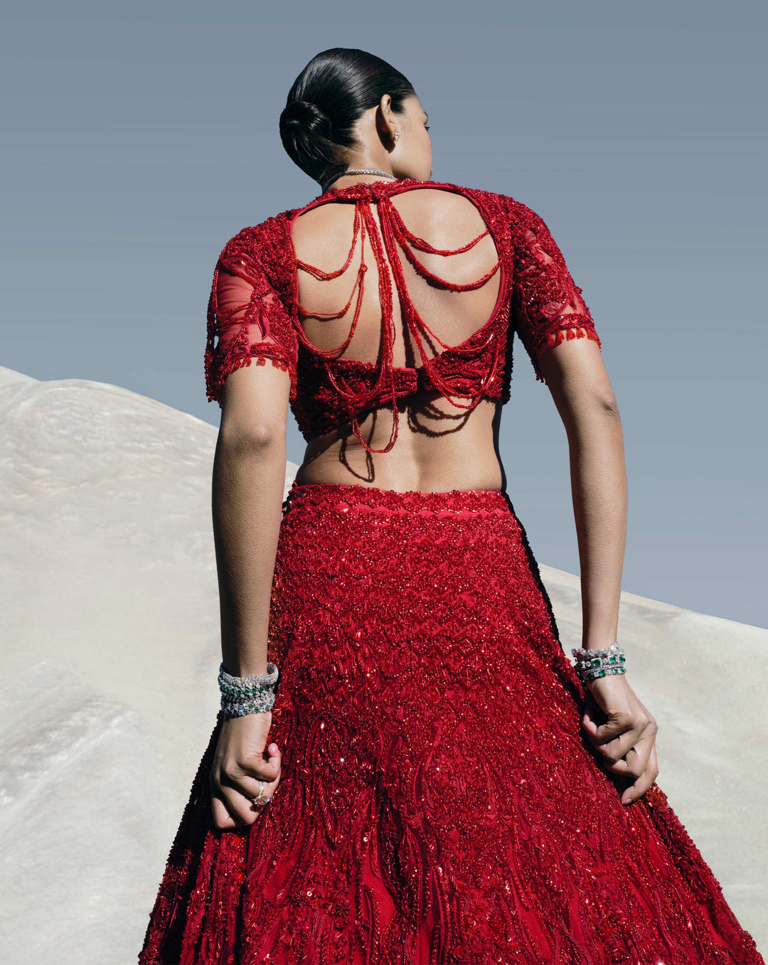 The Scarlet Vow Lehenga