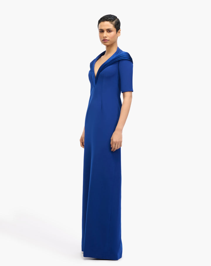 Astra Halo Column Gown