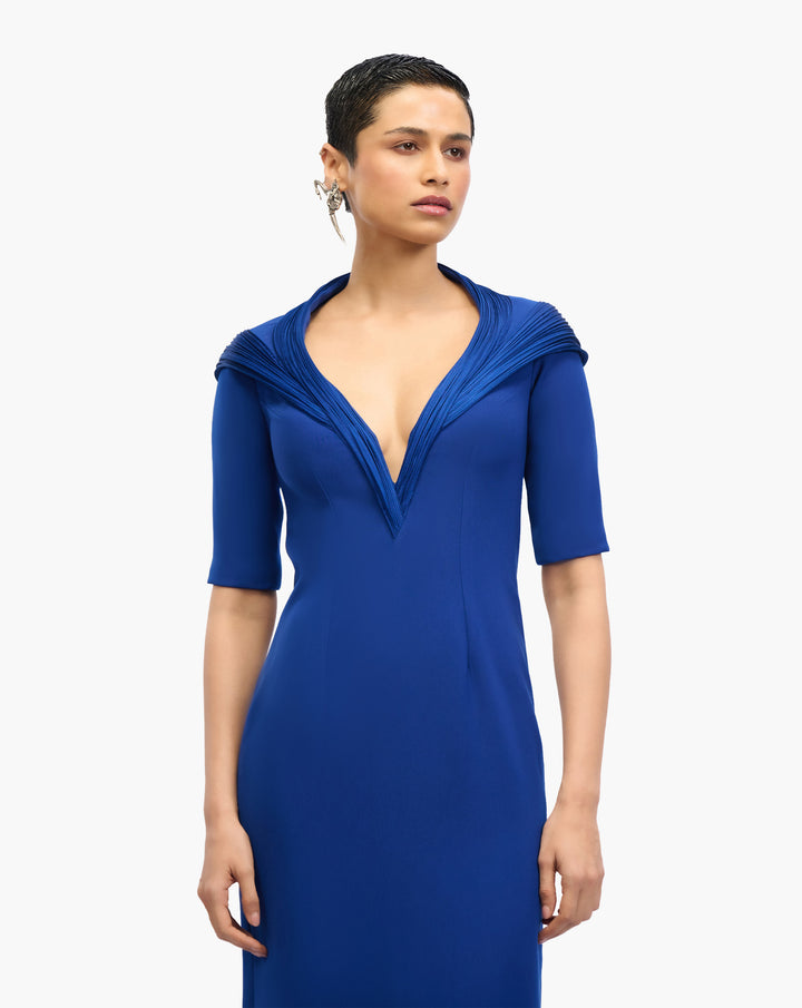 Astra Halo Column Gown