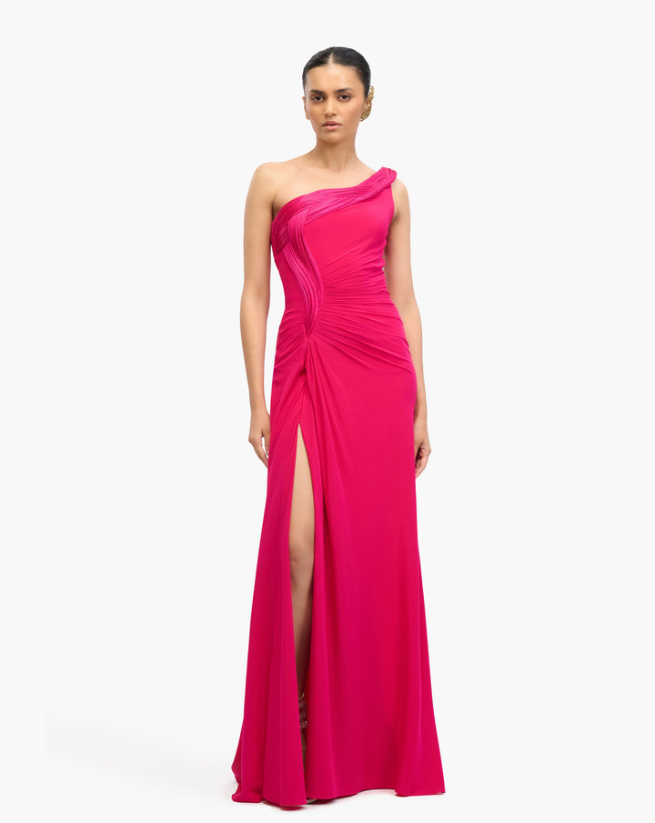 Solace Braid Drape Gown