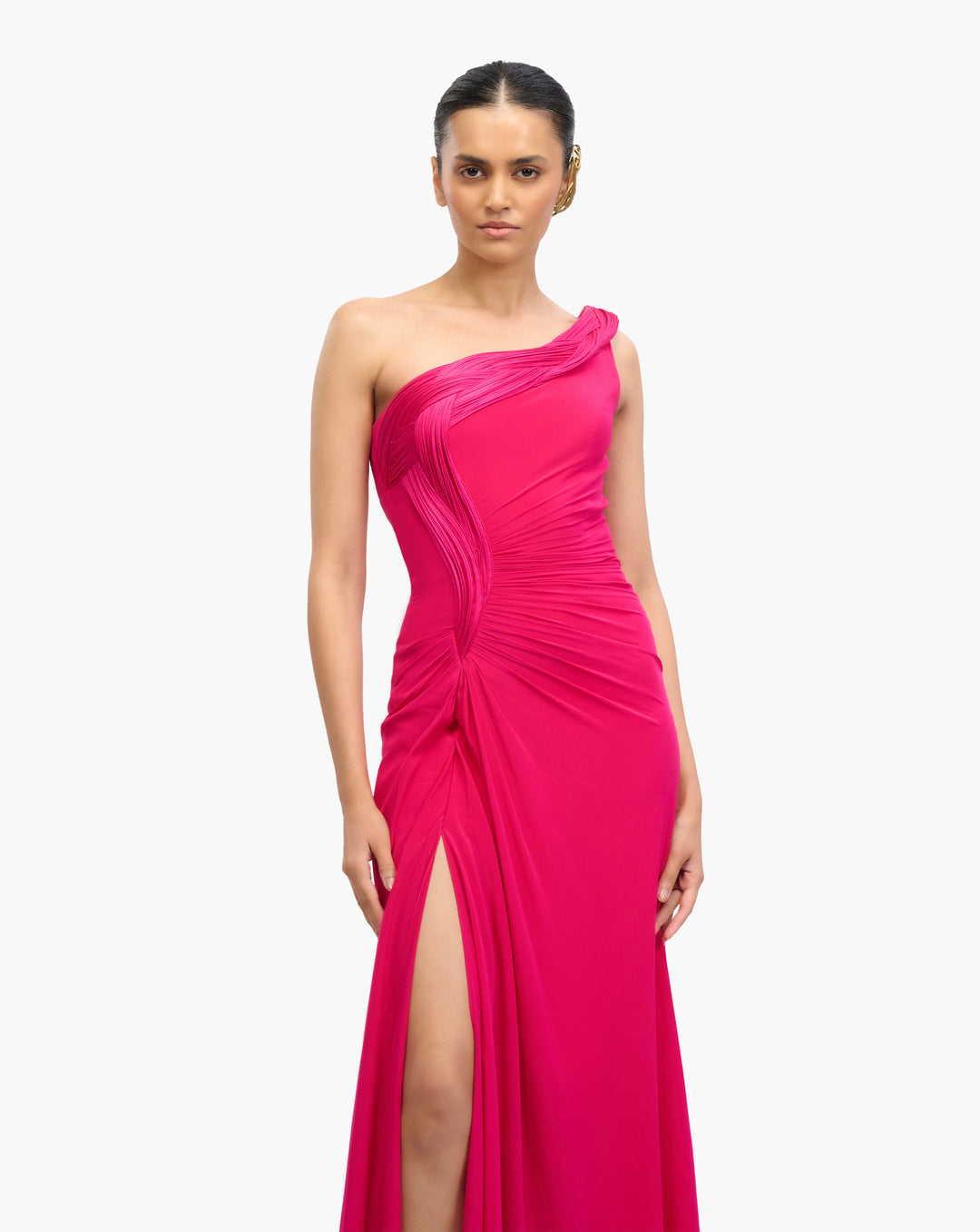 Solace Braid Drape Gown