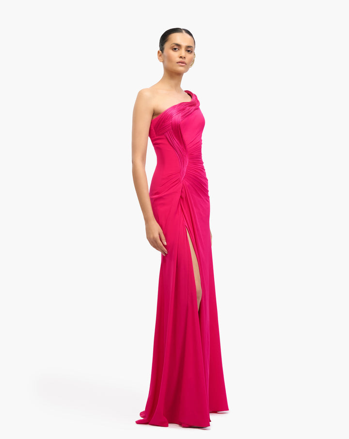 Solace Braid Drape Gown
