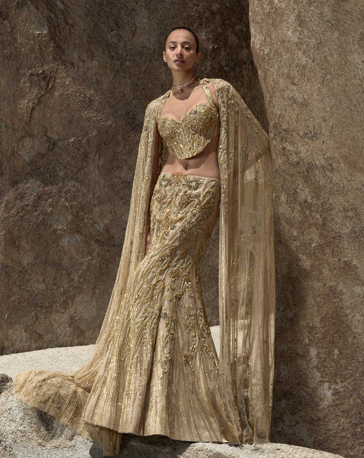 The Molten Crystal Lehenga