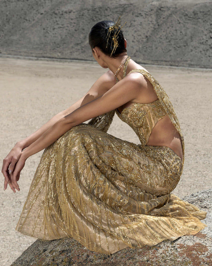 The Molten Crystal Lehenga