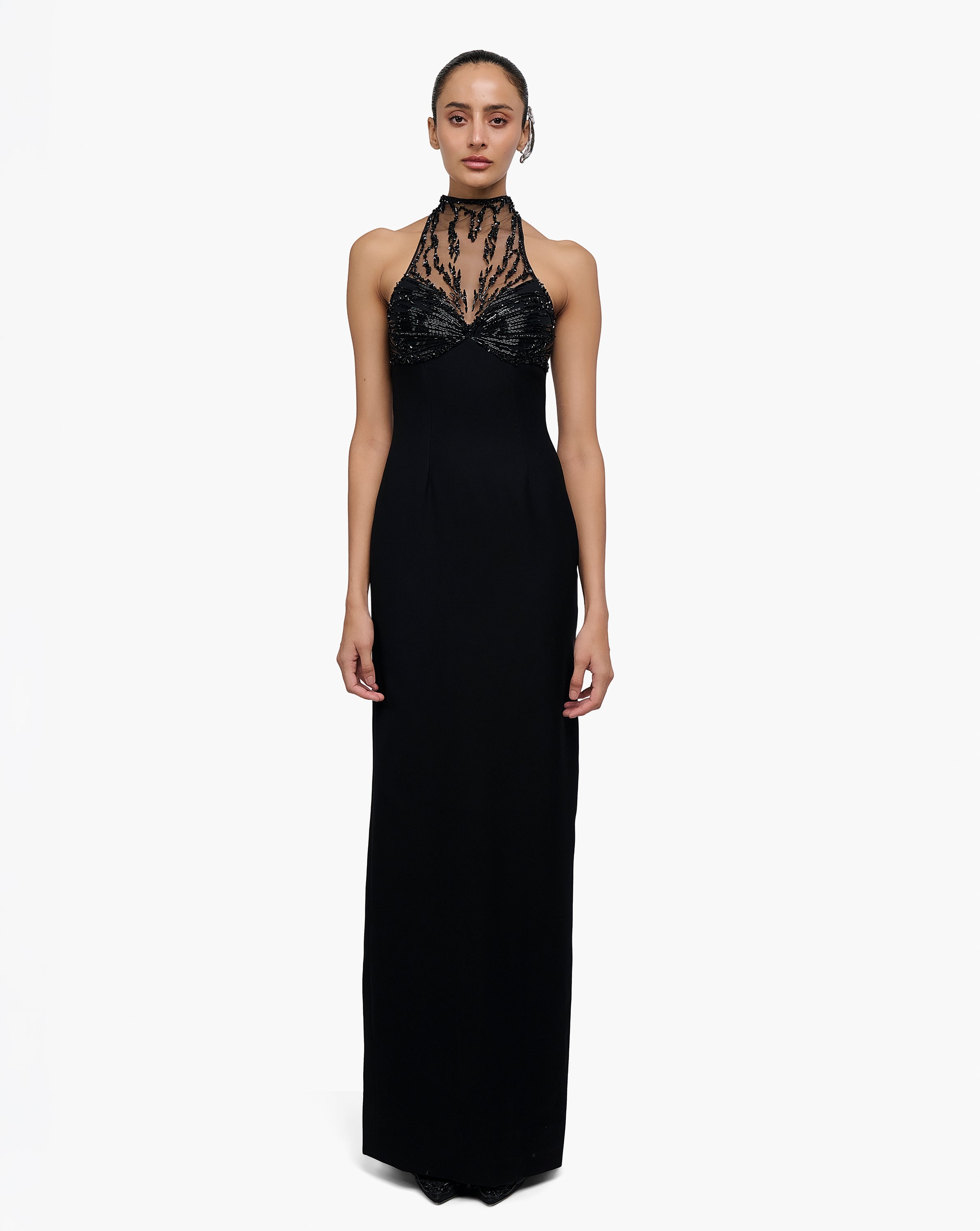 Obsidian Linear Gown
