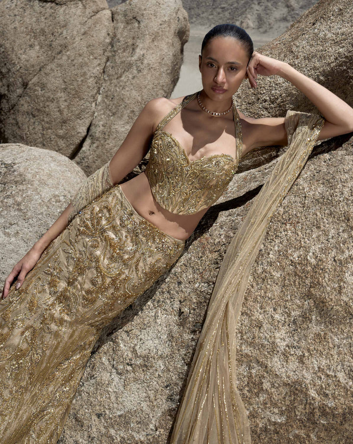 The Molten Crystal Lehenga