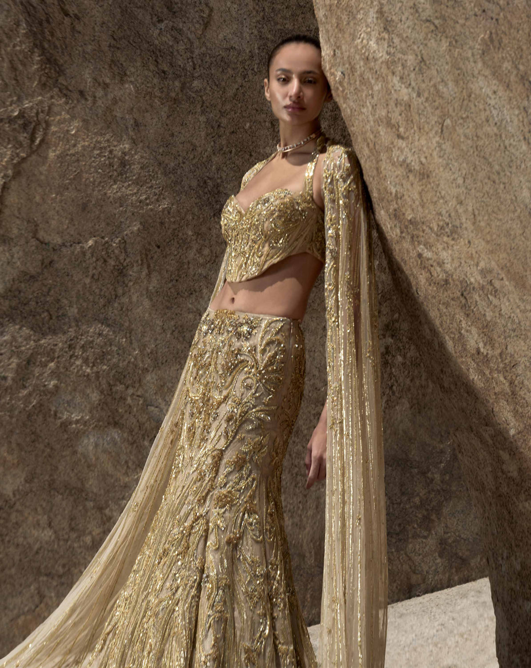 The Molten Crystal Lehenga