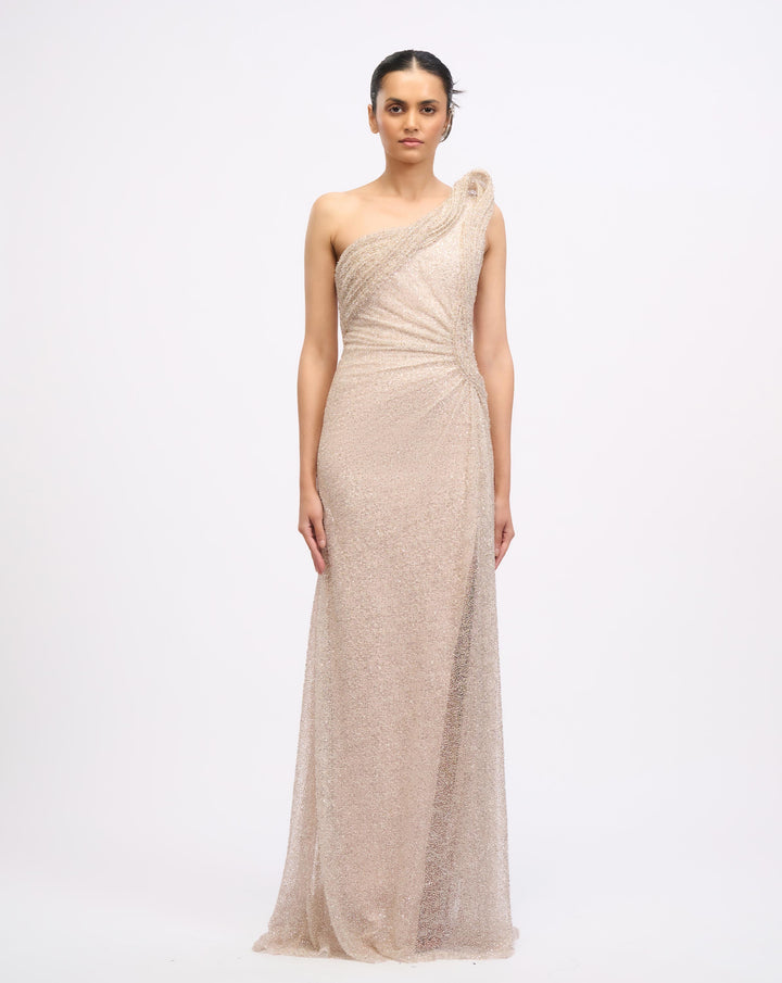 Lunaris Glisten Drape Gown