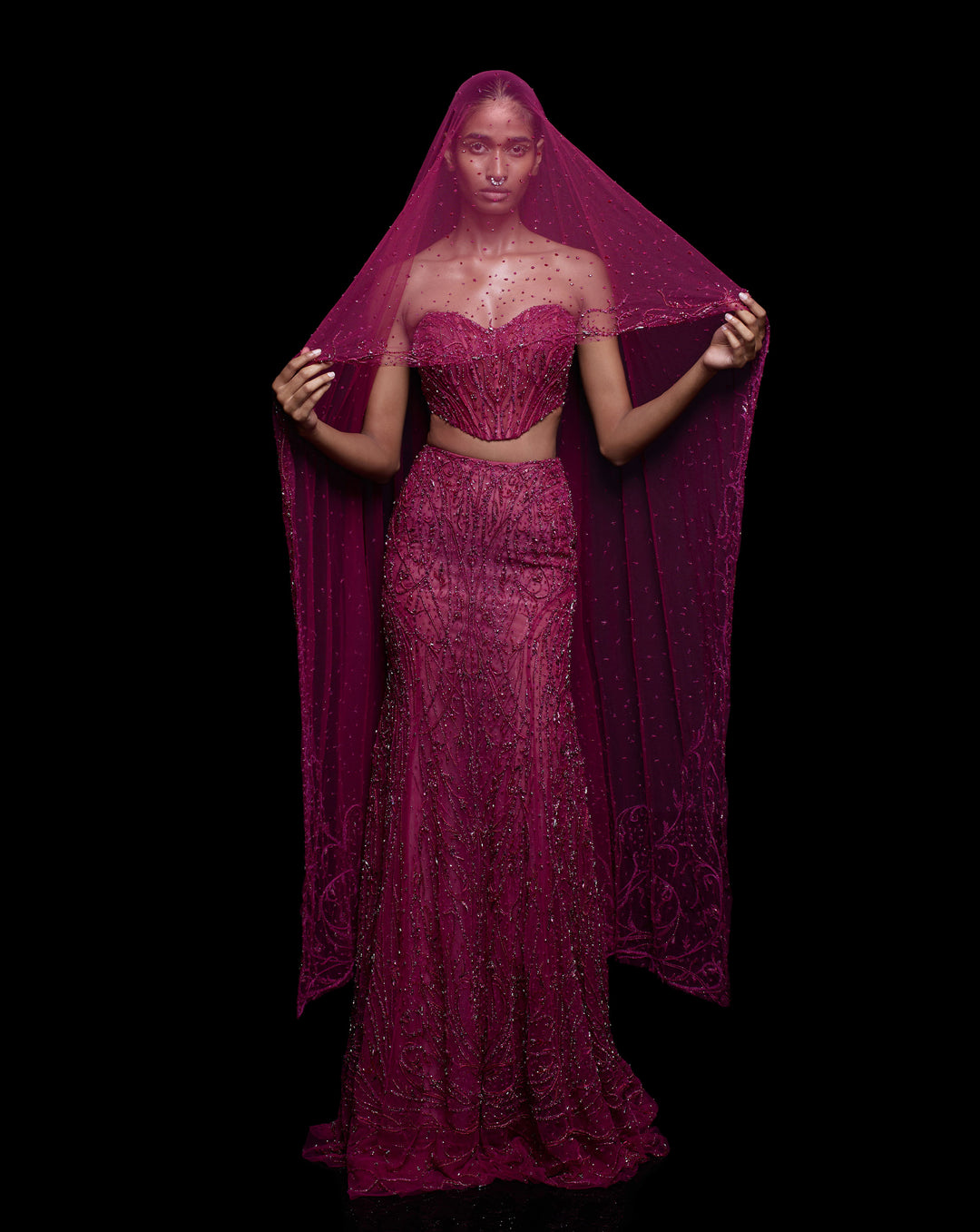 Fuchsia Bloom Lehenga