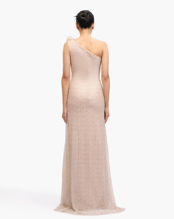 Lunaris Glisten Drape Gown