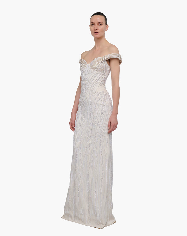 Sculpted Starlight Gown