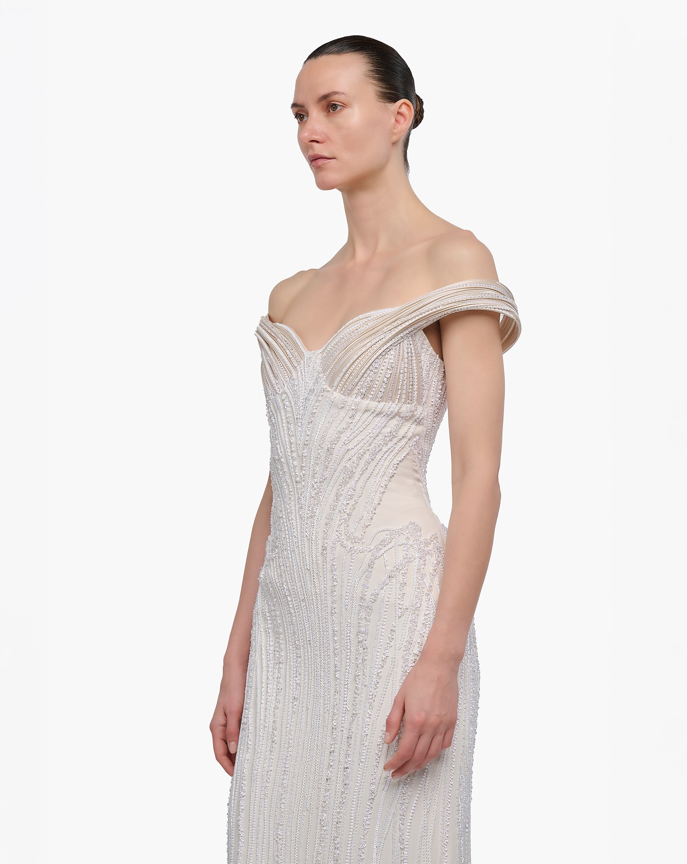 Sculpted Starlight Gown