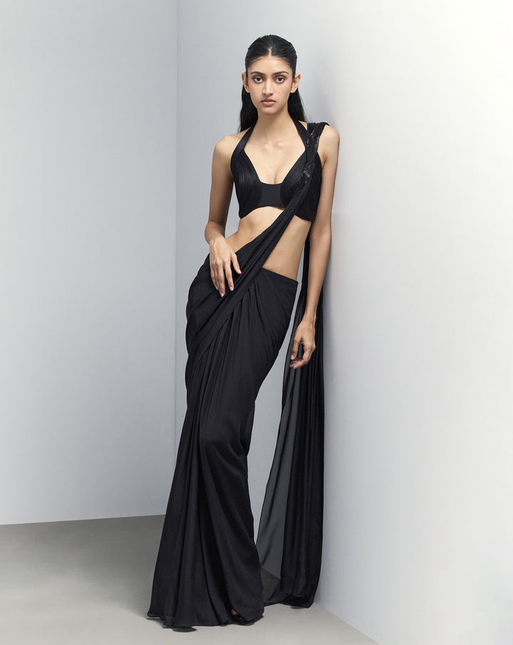 Sculpting Draped Saree Gown