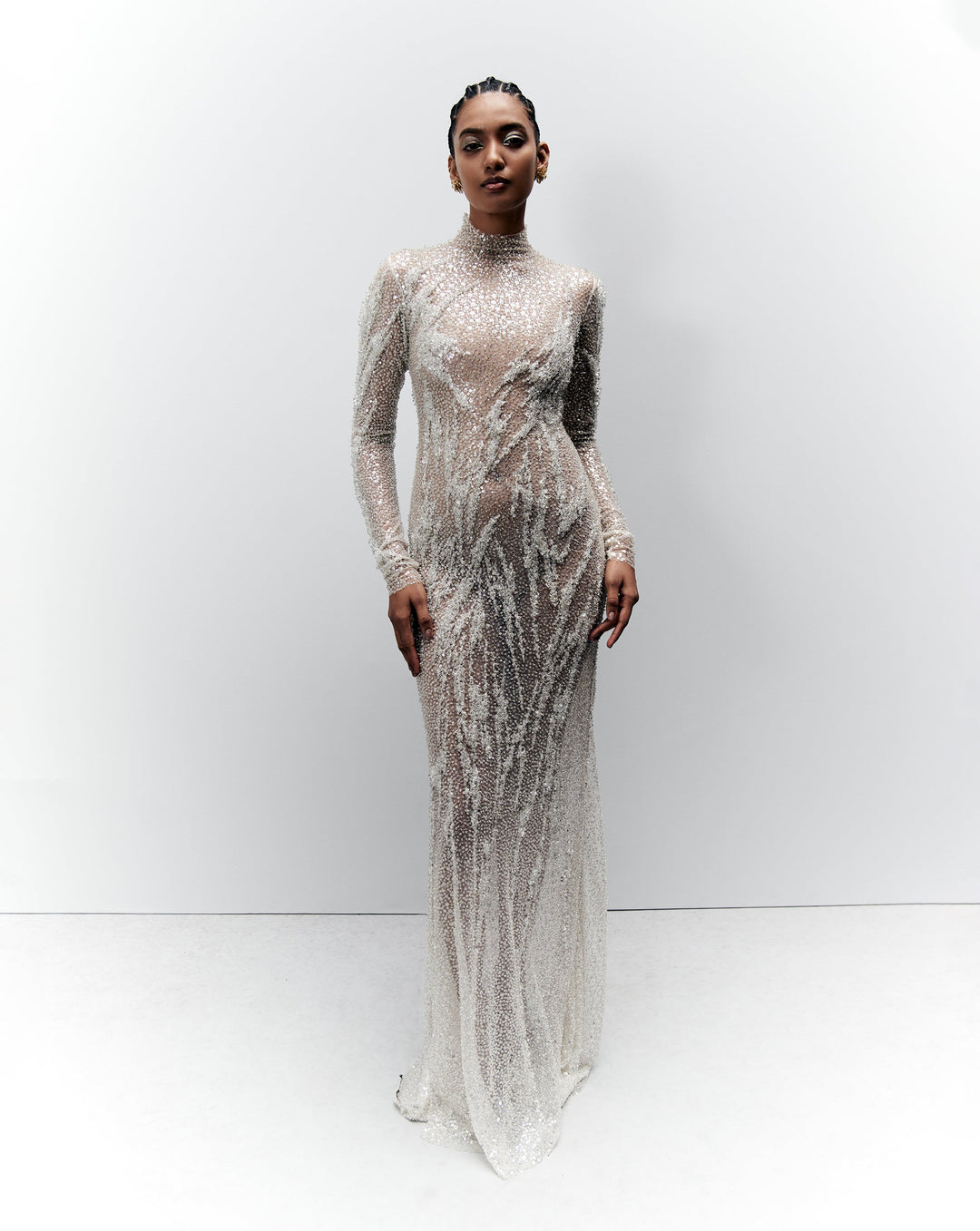 Crystal erosion gown