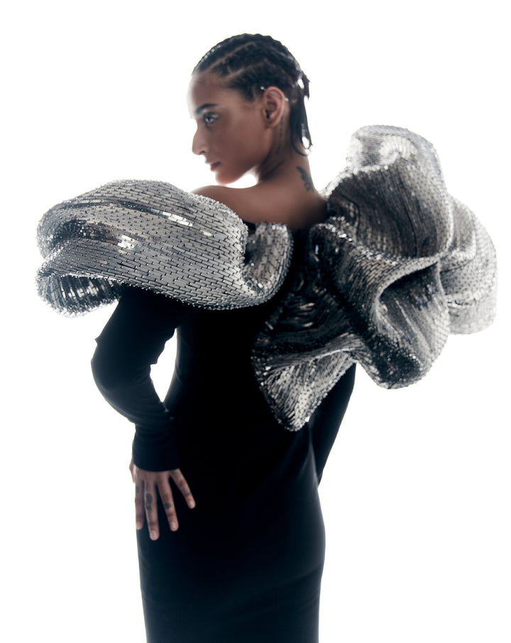 Reptilian Embroidery Gown