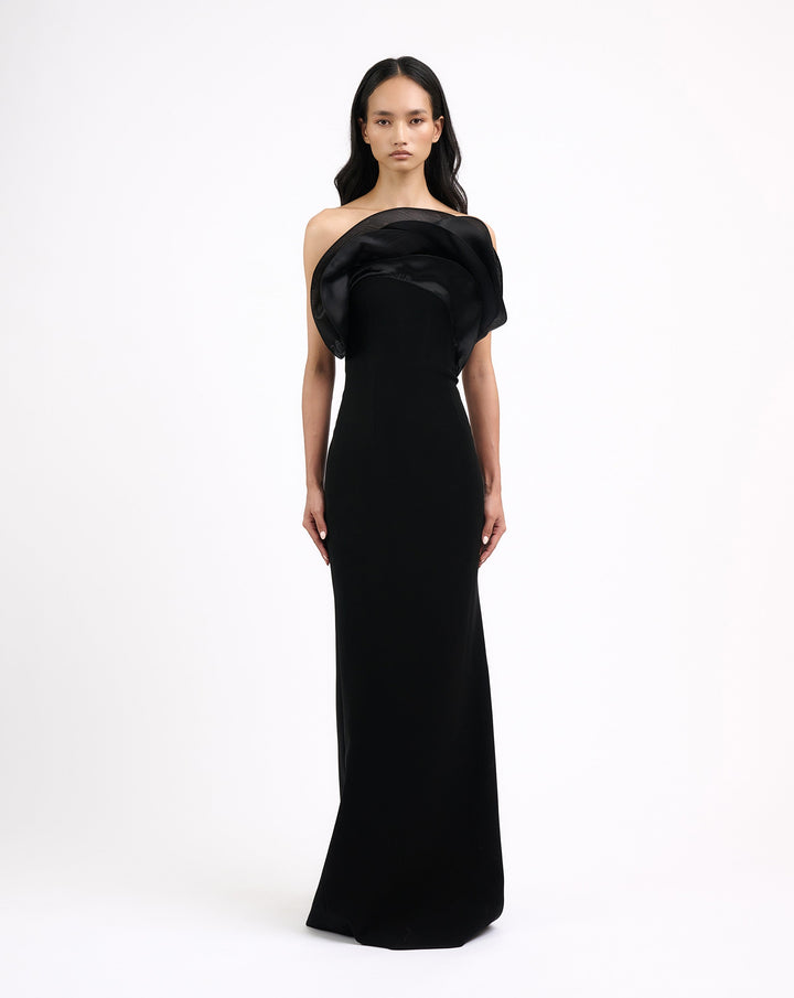 The Ruffle Wave Column Gown