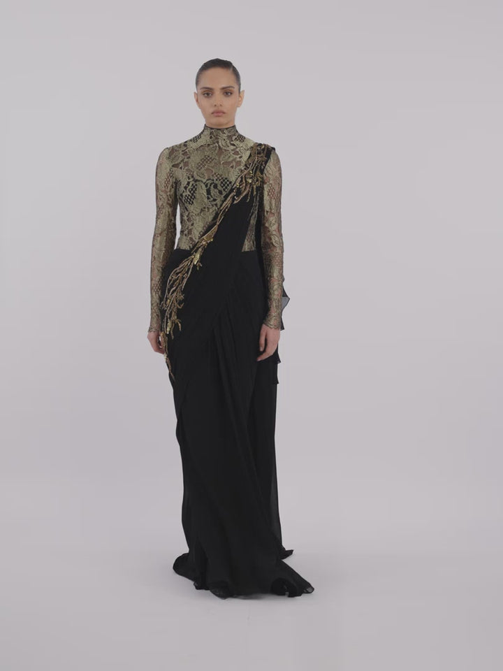 The Eclipse Saree Gown