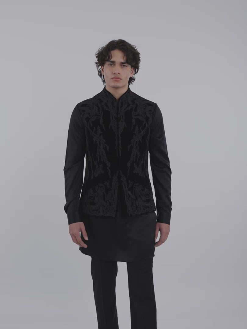 Nocturne Line Nehru Jacket