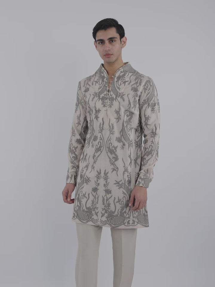 Silver Aureate Kurta Set