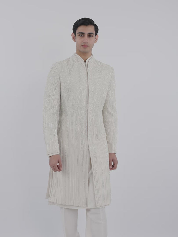 Pearl Architectural Line Sherwani